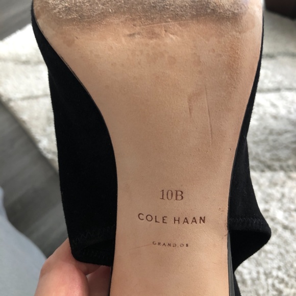 Cole Haan Black suede sexy pumps - Picture 5 of 7
